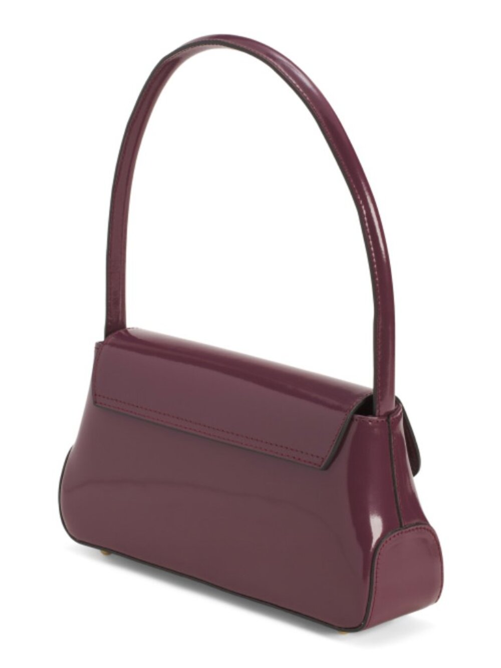 PRATESI Made In Italy Patent Leather Baguette Bag - Picture 4 of 5